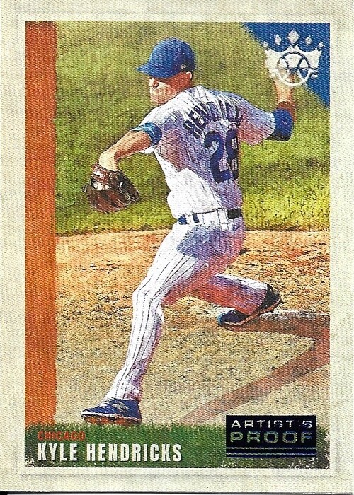 KYLE HENDRICKS 2022 Panini Diamond Kings Artist Proof Blue #28