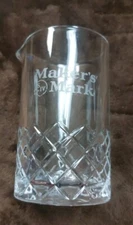 Maker's Mark Bourbon Crystal Cocktail Mixing Carafe Pitcher W/Spout Bar Whiskey 