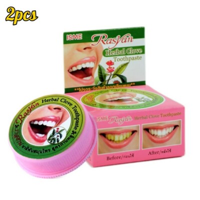 Rasyan ISME Herbal Clove Toothpaste Whitening Anti Bacteria Bad Breath 2 x 25g