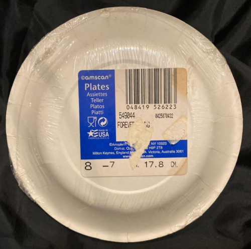 Happy Birthday! Party Plates 8 Count Pastel Colors 7" Sealed by Amscan - Picture 2 of 2
