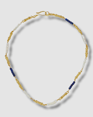 $491 Pamela Love Women's 14k Gold Plated Clara Pearl Collar Necklace