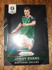 Jonny Evans Northern Ireland Euro 2016 Panini Prizm Card
