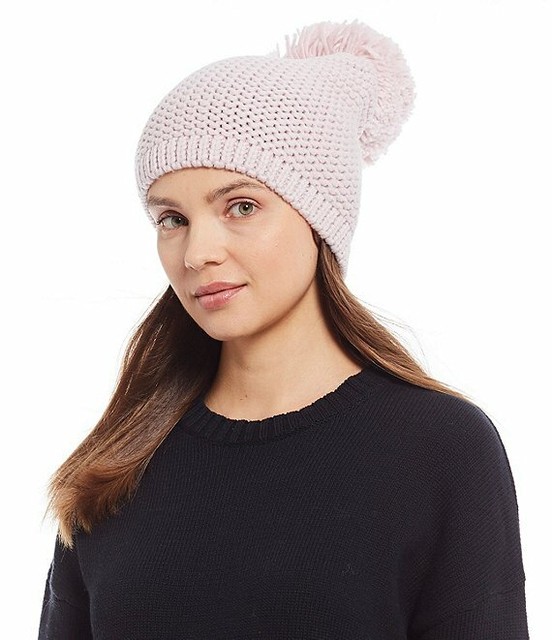 UGG Women's Chunky Knit Pom Beanie Pink Crystal O/S eBay