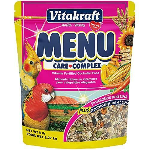 Vitakraft Menu Vitamin Fortified Cockatiel Food, 5 Lb.