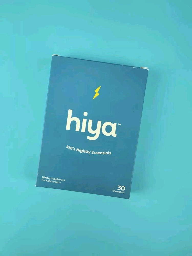 Hiya Health Kid's Nightly Essentials 30 Chewables - 30 Day Supply Bedtime SEALED
