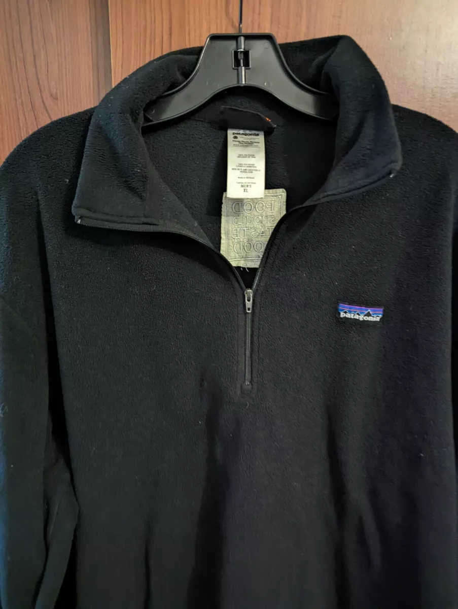 Patagonia black 2025 fleece pullover