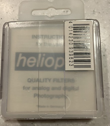 Heliopan Filter ES62 optical -resin grad. grey 2x Filter Germany New Sealed - Picture 2 of 2