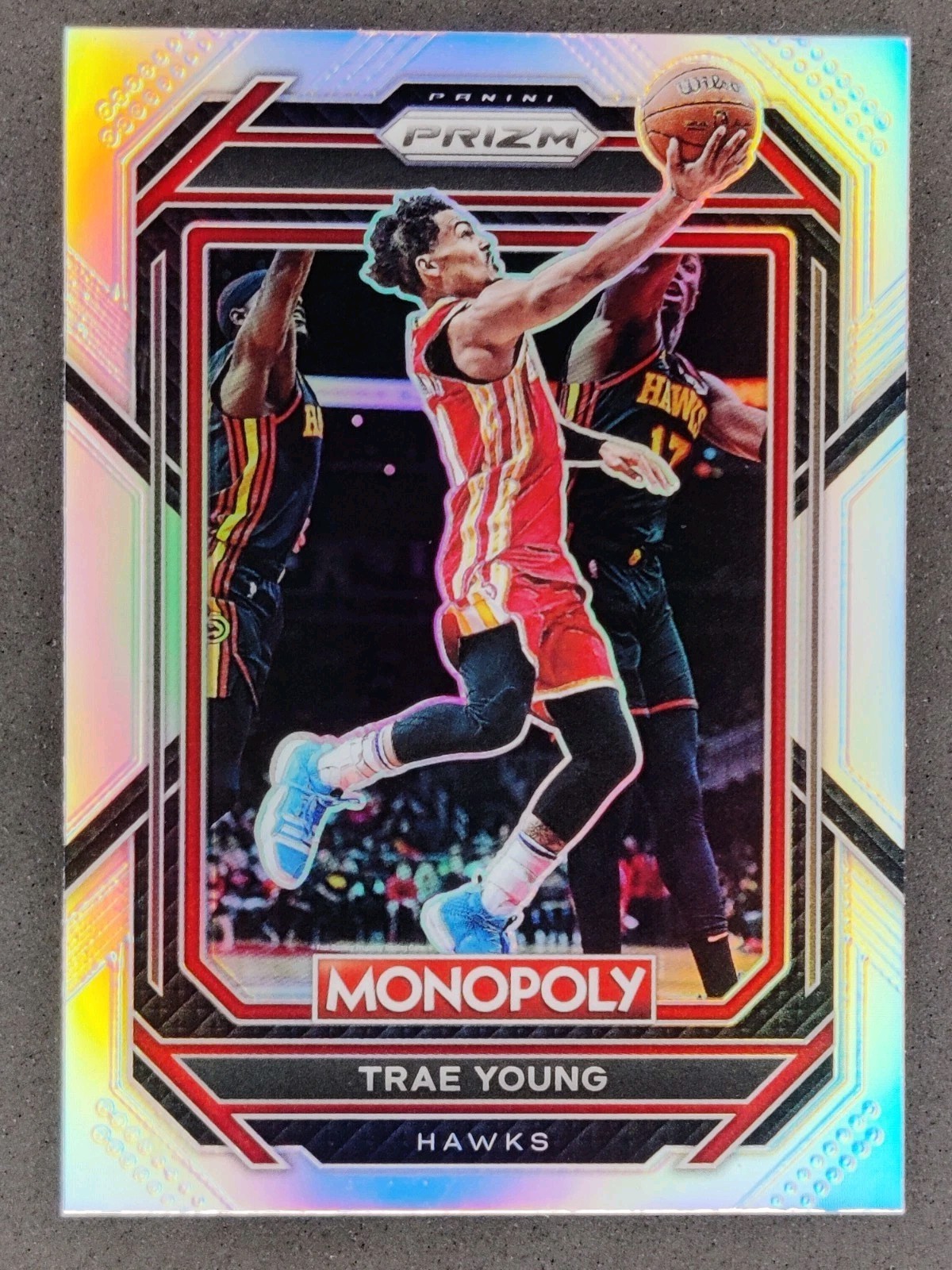 2022-23 Panini Prizm Monopoly TRAE YOUNG Silver Prizm #1 Atlanta Hawks