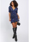 Farm Rio Star Starry Night Dress Size P New NWT Blue 