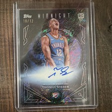 2025 Topps Midnight Sun Signatures Thomas Sorber Rookie Autograph /12 Thunder