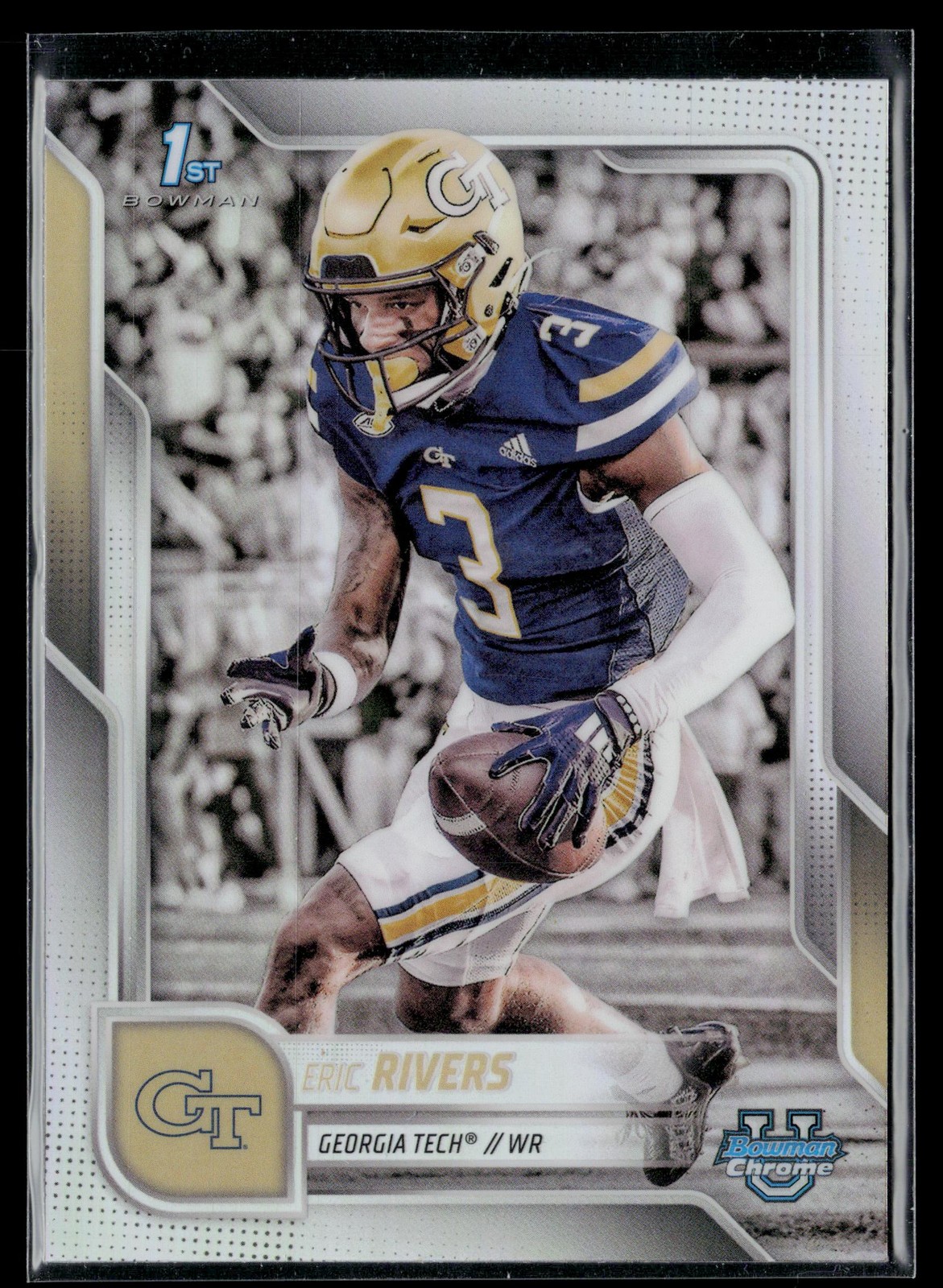Eric Rivers 2025 Bowman U Chrome Refractor #86 Georgia Tech Yellow Jackets