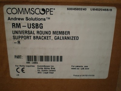 Commscope RM-USBG Universal Round Member Support Bracket for six coaxial cables