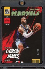 2022-23 Panini Donruss LeBron James Gold Press Proof Net Marvels /10 #3