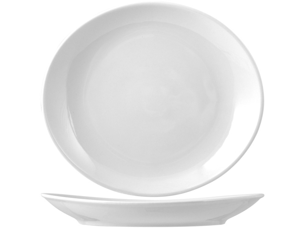 Porcelain Plate Tivoli White Steak 30.5