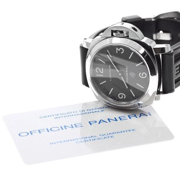Panerai — Officine Panerai Luminor Base PAM00000 43mm Black Dial Hand-Winding Watch #C4120