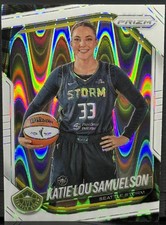 2025 Panini Prizm WNBA #82 Katie Lou Samuelson White Seismic Prizm - Seattle