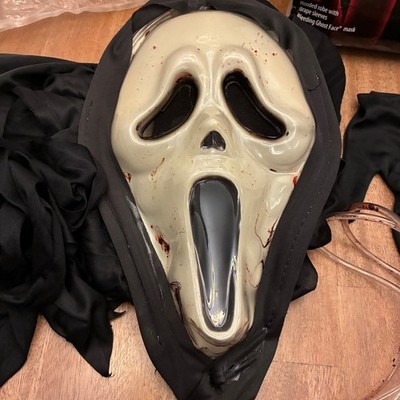 Ghost Face Costume Child Size Large 12 14 Bleeding Mask Fun World Halloween