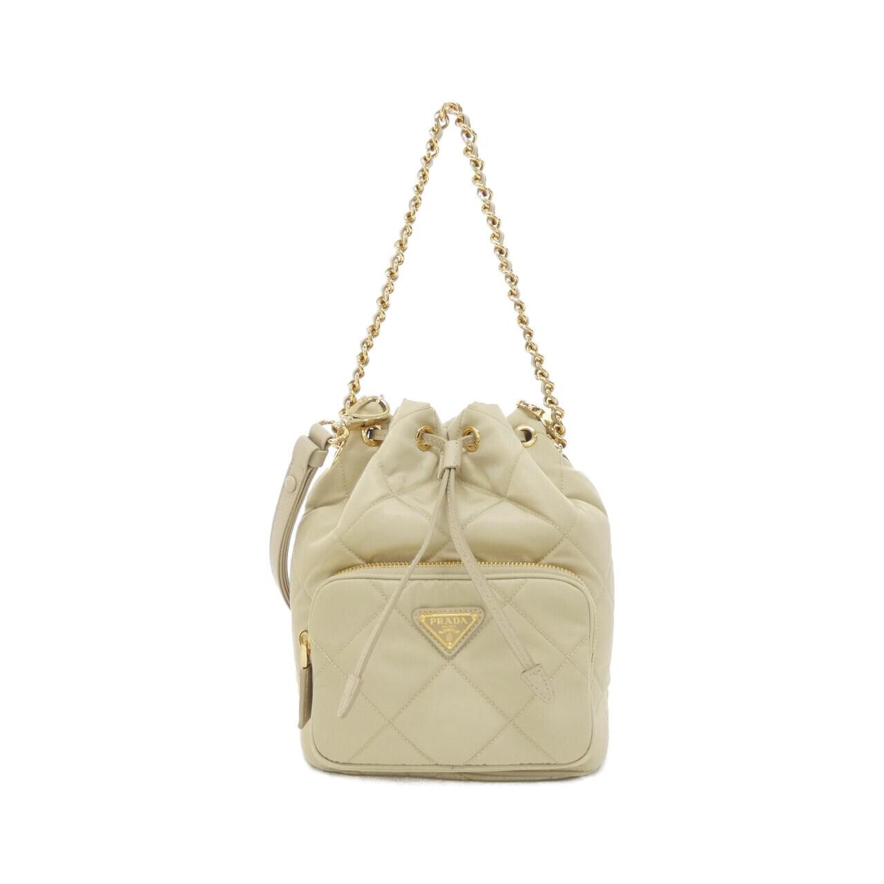 Authentic PRADA 1BH038 Shoulder Bag Black Leather Designer Handbag