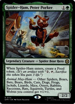 Spider-Ham, Peter Porker R Marvel's Spider-Man 114 Magic The Gathering