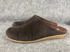 Taos Clog Mule Shoes Womens Size 9 Brown Suede Slip On Comfort Cork Sole