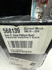 SHOES UNISEX SET BOOTS CURRENT MOOD 6M DK19-099 BEER O CLOCK PLATFORM BLACK RED