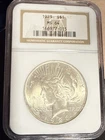 1923 Silver Peace Dollar NGC GRADED MS 64