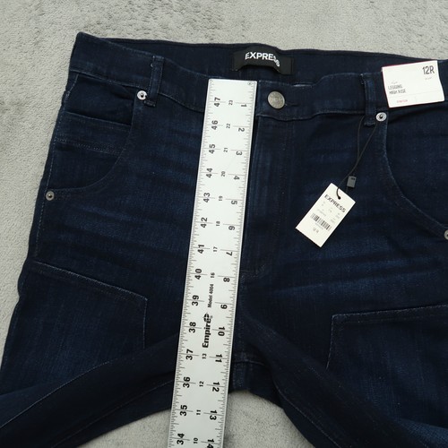 Express Jeans Women's Size 12R Blue High-Rise Legging Denim 30.5" Inseam NWT - Picture 7 of 17