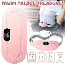 Electric Heating Menstrual Vibration Pad Belt For Period Pain Relief Cramps US