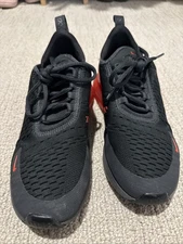 Nike MENS Air Max 270 SE Sz: 7 Black / Habanero Red / Thunder Grey