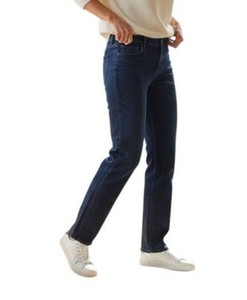 Jean Ann Taylor Loft Femme 27/4 - Coupe Droite Moderne, Cropped, Bleu, Taille 27