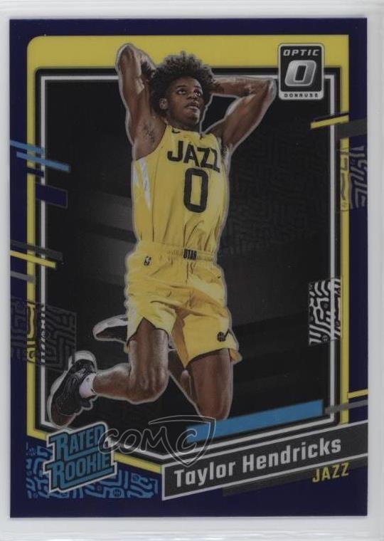 2023-24 Panini Donruss Optic Rated Rookie Purple Prizm Taylor Hendricks #233 2l4