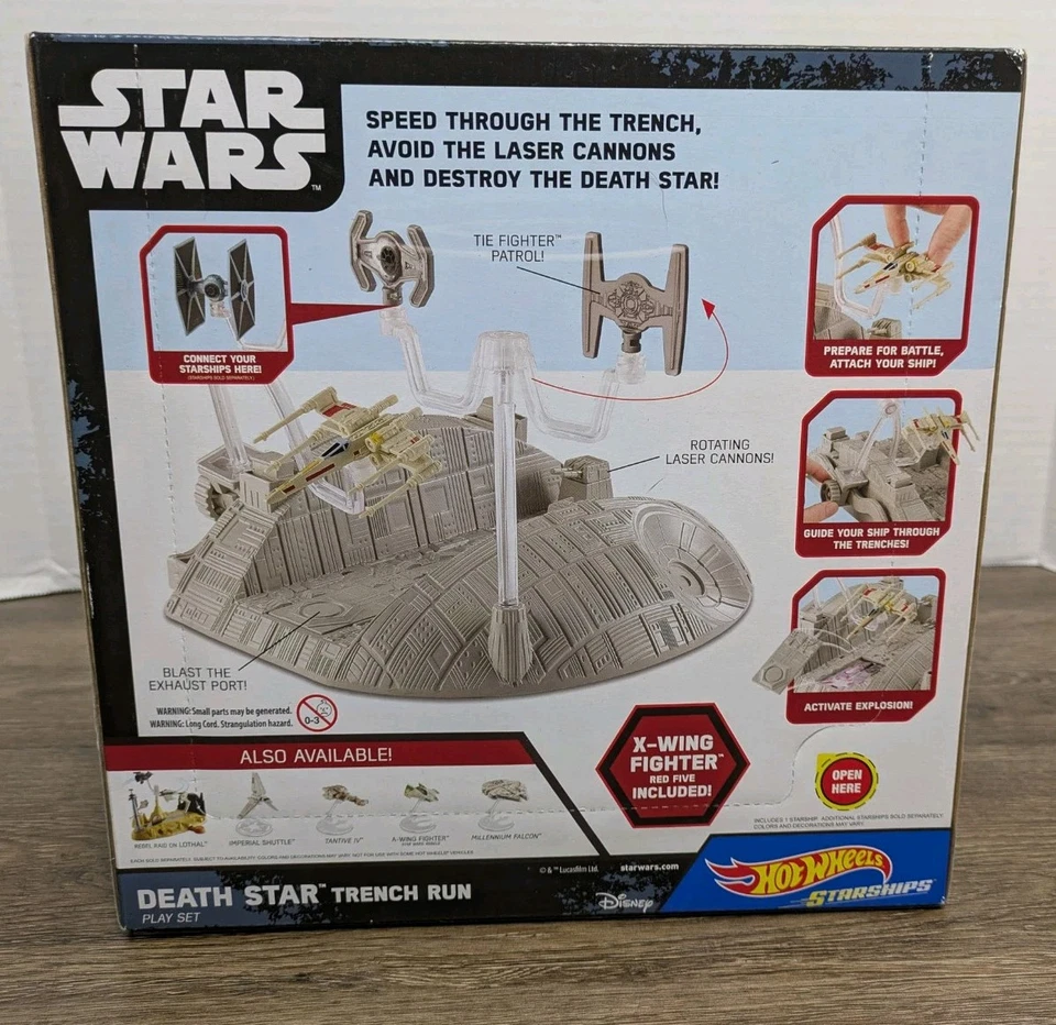 Hot Wheels Starships Star Wars Death Star Trench Run Diecast X-Wing Mattel 2015 - Image 4 of 4