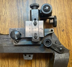 John Wilkes precision target sight For Enfield No4 rifle. With screws/ext.safety