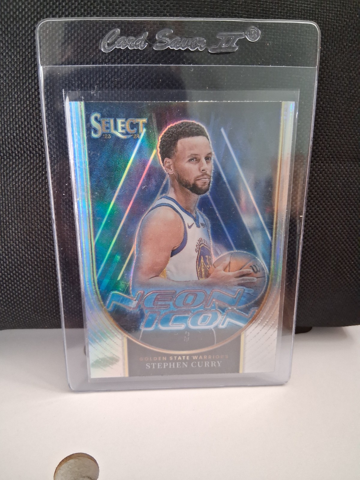 2023-24 Panini Select - Neon Icons Silver Prizm #4 Stephen Curry