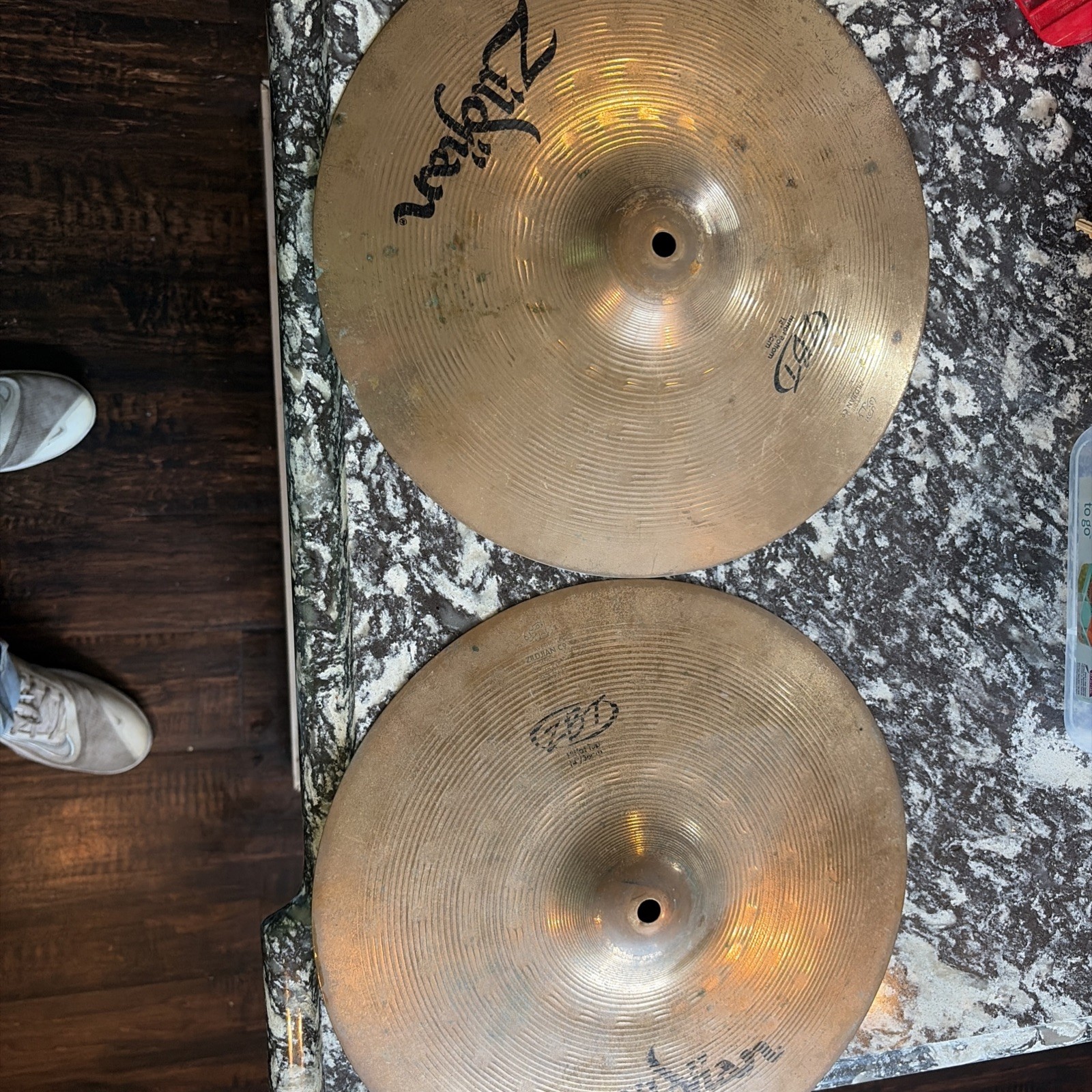(2) Zildjian ZBT 14" Crash Cymbal No Cracks