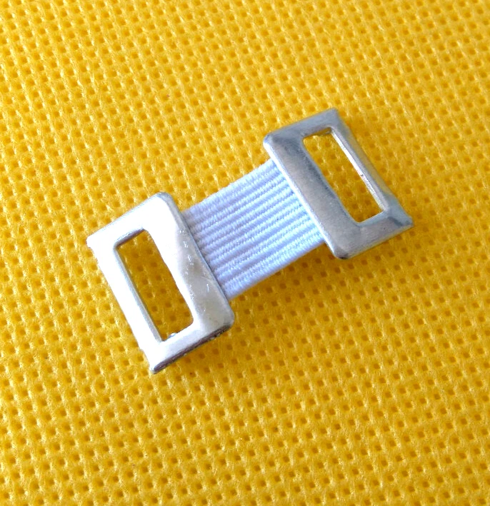 WUNDMED 10 Verbandklammern 1,5 x 3,5cm Gummi-Metall/ elastisch