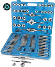 Metric Tap and Die Set 110 PCS M2-M18 Rethreading Kit for Making Screw Threads f