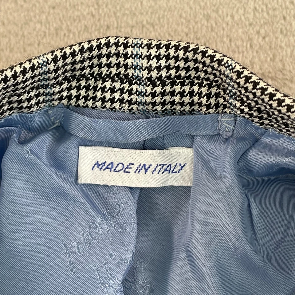 Abrigo Deportivo Blazer BRIONI Nomenta Hombre 46 (Etiqueta 48) Gris Pata de Gallo Lana Seda Foto 4 de 4