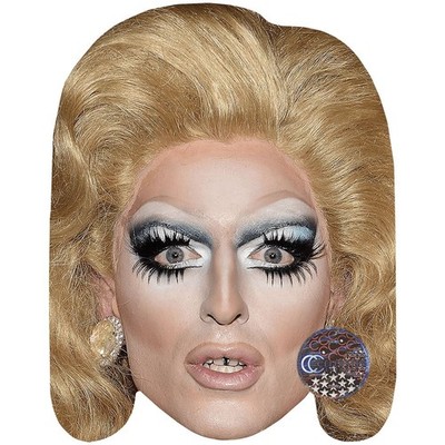 Milch (Drag) Promi Maske, flaches Kartengesicht, Kostüm Maske