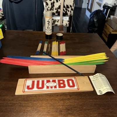 Lot of   Pick Up Sticks Game And Jumbo Pick Up Sticks Game Vintage