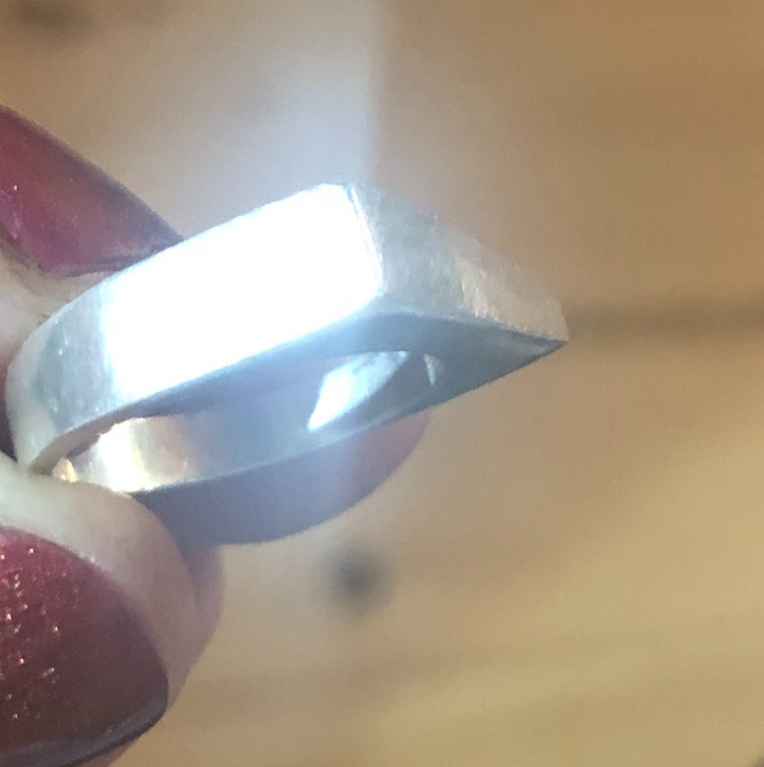 Womens Unique Band Ring .925 solid heavy Sterling… - image 1