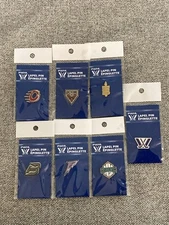 PWHL Complete Team + League Logo Set Lapel Pin Lot of 7 - Official Licensed