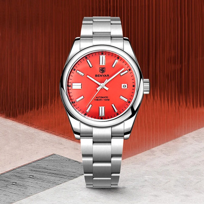 39MM BENYAR Luxury Automatic Diver Watch Men Stainless Waterproof Luminous NEW