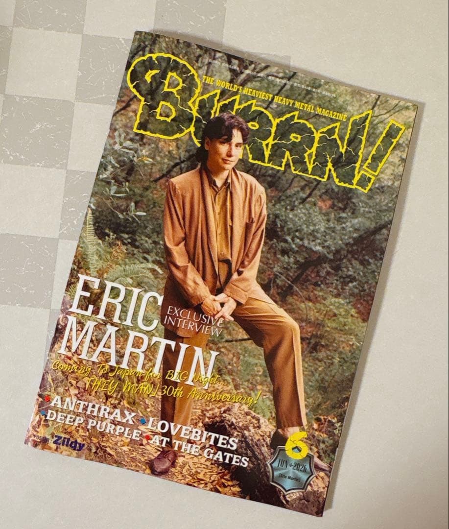 BURRN! June 2026 magazine with Eric Martin interview Heavy Metal bands