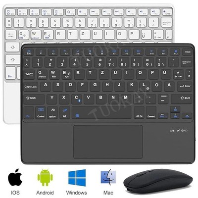 QWERTZ Bluetooth Touchpad Tastatur Für Lenovo Tab M11 M10 HD FHD Plus P12 P11 DE