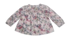 *Old Navy Baby Girl 12-18m Light Pink Multi Color Floral Long Sleeve Top