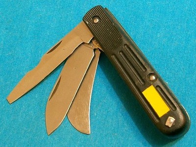 VINTAGE IMPERIAL IRELAND TL29 ELECTRICIANS RADIO KNIFE HAWKBILL UTILITY KNIVES