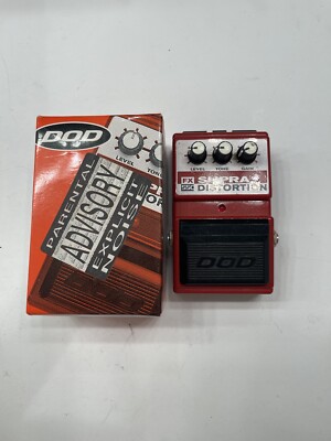 DOD Digitech FX55C Supra Distortion Rare Vintage Guitar Effect Pedal + Box