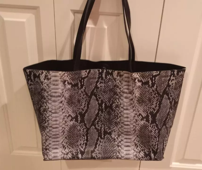 Summer and rose faux snakeskin tote clearance