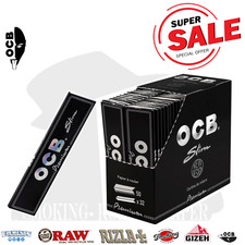 CARTINE OCB NERE PREMIUM KING SIZE SLIM LUNGHE Rolling Papers 50 LIBRETTI